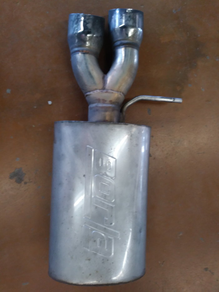 FS Used 2.5" Borla Muffler with Tips VW Vortex Volkswagen Forum