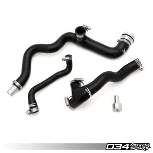 034 Motorsport Breather Hose Kit, Early MK4 VW 1.8T AWV/AWW/AWP, Reinforced Silicone