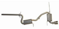 TT 2.5 Stainless Steel Cat Back. Rabbit MK5 2.5 06-up. Quiet but sporty sound. 9-10hp Gain. Two Borl