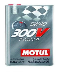 Motul 2L Synthetic-ester Racing Oil 300V POWER 5W40