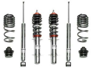 Koni Coilover Golf / GTI / Jetta IV 99.5-06. Threaded adjustable front and rear.