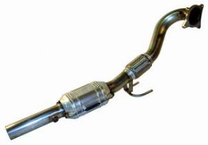 TT Downpipe, 2.5" Stainless Steel for Mk5 GTI / Jetta / Audi A3 2.0t fits OE System