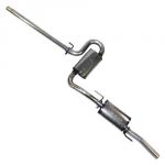 TT 2.5 Stainless Steel Cat Back, Passat VR6 93-94. Two Borla Stainless Steel Mufflers.