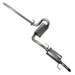 TT 2.5 Stainless Steel Cat Back, Passat TDI 95-97. Two Borla Stainless Steel Mufflers.