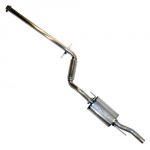 TT  2.25 Stainless Steel Cat Back, Golf 2.0 93-2/96. Borla Stainless Muffler. (to chassis #1H-T-084