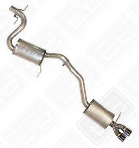 Techtonics Tuning 2.5" Stainless Exhaust. Dual Borla Muffler. Jetta VI 1.8T/2.0T