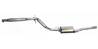 TT 2.5 Aluminized Cat Back, Jetta TDI 93-99, 2nd resonators. Borla Stainless Muffler.