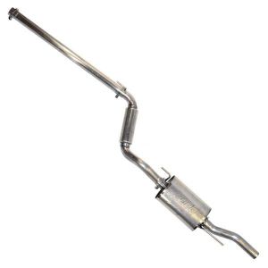 TT 2.25 Aluminized Cat Back, Golf 2.0 3/96-99 (from chassis #1H-T-084 501). Borla Stainless Muffler