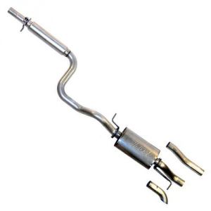 TT 2.5 Stainless Steel Cat Back, Golf VR6, 1.8T, TDI, 99 & up & Beetle. Borla Stainless Muffler.