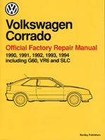 Bentley Volkswagen Corrado Official Factory Repair Manual: 1990-1994