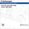 Bentley Volkswagen CD-ROM GTI, Golf, Jetta: 1993-1999 Cabrio 1995-2002 Official Factory Repair Manua